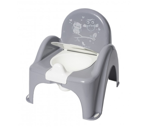 Bērnu podiņš-krēsls TegaBaby OWL grey SO-010