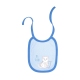 Детский слюнявчик на завязках Bembi Bib Be Cool Blue