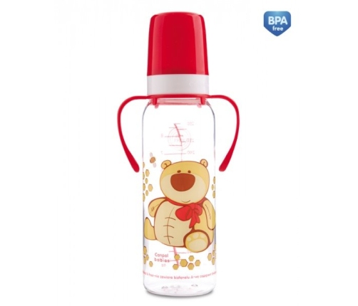 Бутылочка для кормления с ручками 250ml Canpol 845