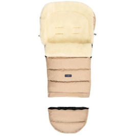 Спальный мешок для коляски на овечьей шерсти Zaffiro iGROW Wool Melange beige