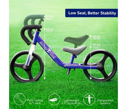 Bērnu salokāms balansa ritenis Smart Trike Balance Bike Blue