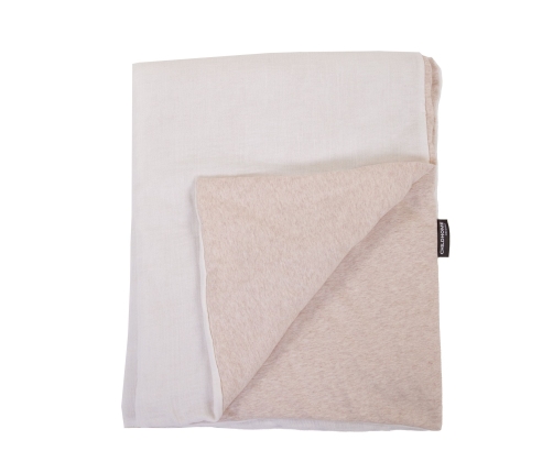 Bērnu Sega Divvpusēja 80x100 сm Childhome Jersey Melange Beige Muslin Teddy