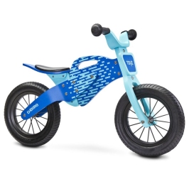 Līdzsvara Ritenis ar koka rāmi Caretero Toyz Enduro Blue