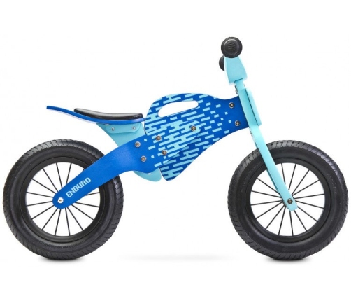 Līdzsvara Ritenis ar koka rāmi Caretero Toyz Enduro Blue