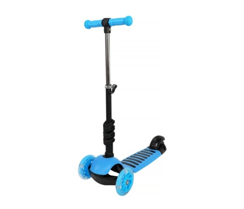 Skrejritenis Bērniem ar rokturi Scooter Blue LED 5in1