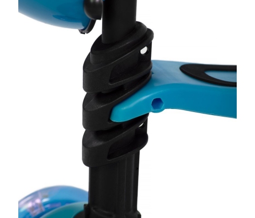 Skrejritenis Bērniem ar rokturi Scooter Blue LED 5in1