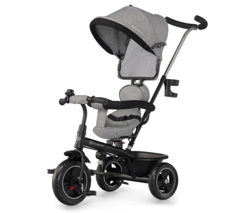 Bērnu trīsritenis Kinderkraft Freeway Grey Melange 3in1