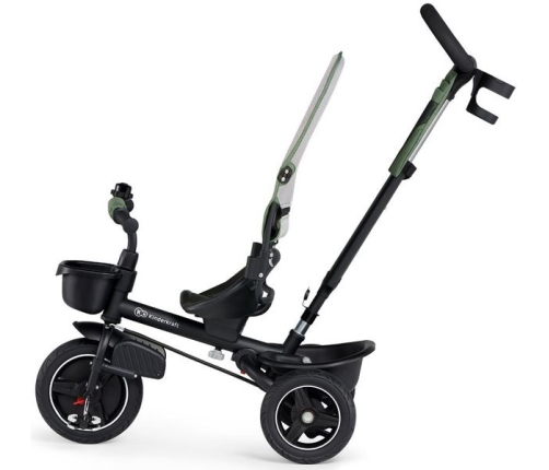 Детский трехколесный велосипед Kinderkraft Spinstep 5in1 Platinum green