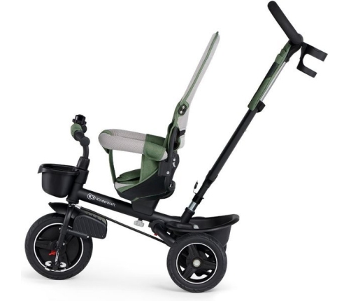 Детский трехколесный велосипед Kinderkraft Spinstep 5in1 Platinum green