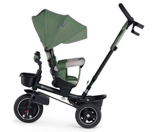 Детский трехколесный велосипед Kinderkraft Spinstep 5in1 Platinum green