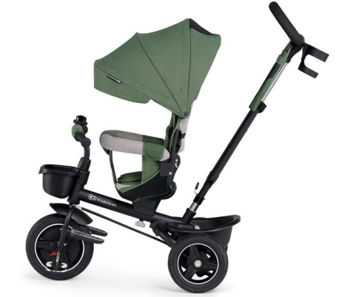 Детский трехколесный велосипед Kinderkraft Spinstep 5in1 Platinum green