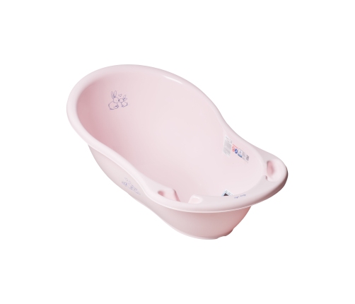 Детская ванночка с пробкой 86 см TegaBaby RABBITS light pink KR-004