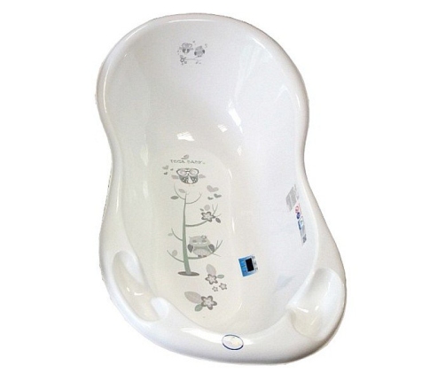 Детская ванночка с пробкой 102 см TegaBaby OWLS LUX white SO-005