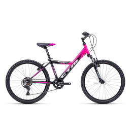 Bērnu velosipēds CTM Willy 2.0 Pink black 24 collas