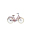 Bērnu velosipēds Monteria Limber Bordo 24 collas
