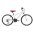 Bērnu velosipēds Romet Jolene 24" 13S white/pink/blue