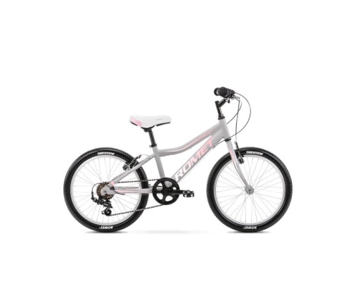 Bērnu velosipēds Romet JOLENE KID 1 Grey/pink 20 collas