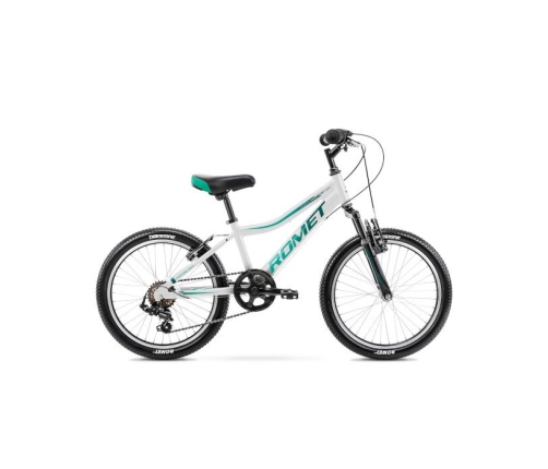 Bērnu velosipēds Romet RAMBLER KID 2 White/Blue 20 collas