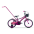 Bērnu velosipēds TABOU MINI LITE Violet/pink 16 collas