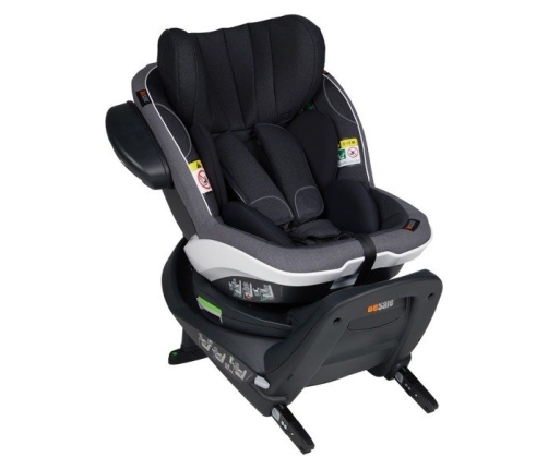 BeSafe iZi Turn i-Size RWF Black melange Bērnu Autokrēsls 0-18 kg