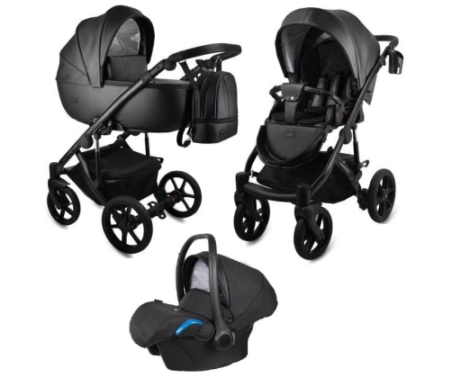 Bexa Air Eco Black Bērnu Ratiņi 3in1