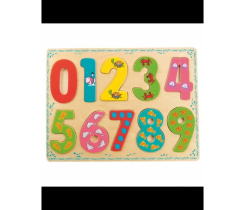 Bino Puzzle Numbers Деревянный пазл Цифры