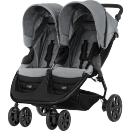 Britax Romer B-Agile Double Steel Grey Dvīņu Ratiņi