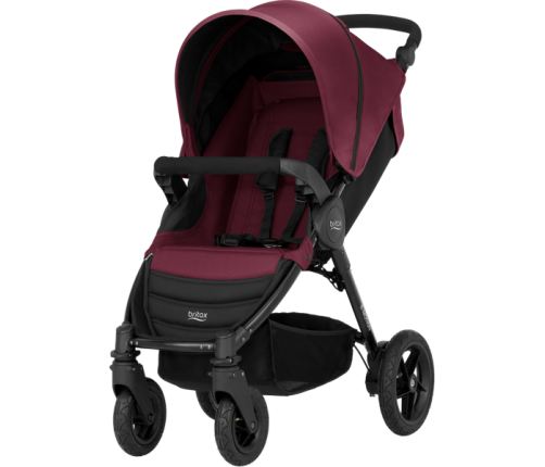 Britax Romer B-Motion 4 Wine Red Sporta Ratiņi