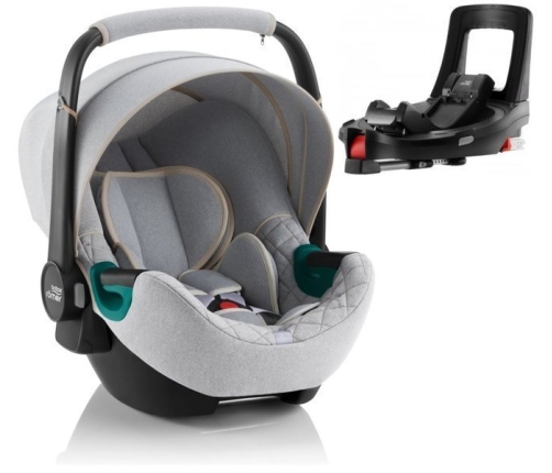 Britax Romer Baby-Safe 3 I-Size Nordic grey Bērnu Autokrēsls 0-13 kg + Flex iSense bāze