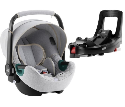 Britax Romer Baby-Safe iSense i-Size Nordic grey + Flex iSENSE Base Bērnu Autokrēsls 0-13 kg