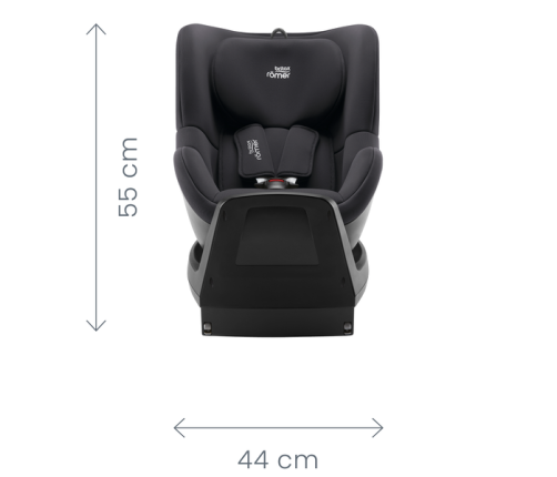 Britax Romer Dualfix Plus 360 Midnight Grey + ISOFIX Base Детское автокресло 0-20 кг