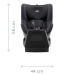 Britax Romer Dualfix Plus 360 Midnight Grey + ISOFIX Base Bērnu Autokrēsls 0-20 kg