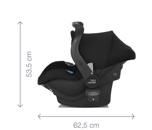 Britax Romer Primo Black shadow Bērnu Autokrēsls 0-13 kg