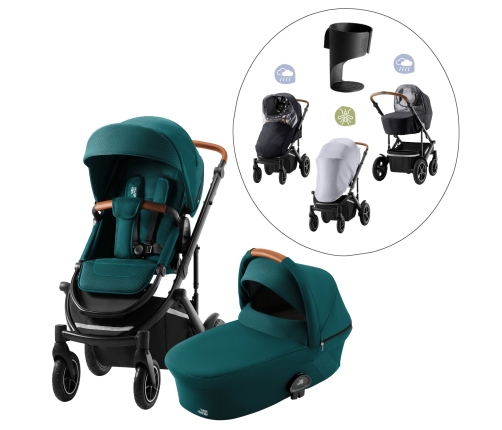 Britax Romer Smile 3 Atlantic Green Bērnu Ratiņi 2in1