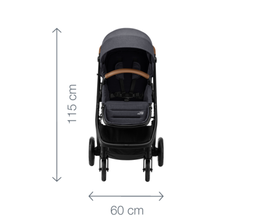 Britax Romer Strider M bērnu Ratiņi 2in1 Black Shadow