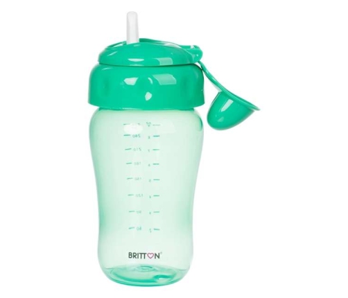 Britton Non-spill Soft Spout Cup Green Бутылочка непроливайка с мягким наконечником 270 мл