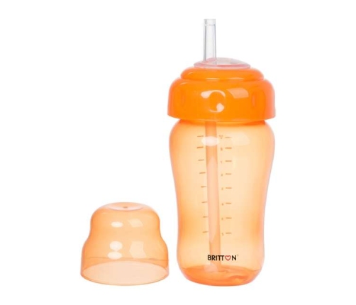 Britton Non Spill Straw Cup Krūzīte 270 ml