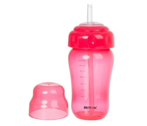 Britton Non Spill Straw Cup Krūzīte ar salmiņu 270 ml