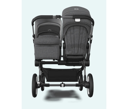 Bugaboo Donkey 5 DUO Blue Stormy Black frame Коляска для погодок Трансформер