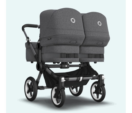 Bugaboo Donkey 5 DUO Blue Stormy Black frame Коляска для погодок Трансформер