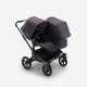 Bugaboo Donkey 5 DUO Blue Stormy Black frame Коляска для погодок Трансформер