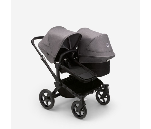 Bugaboo Donkey 5 DUO Grey Melange Black frame Rati-Transformeris dažāda vecuma bērniem