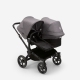 Bugaboo Donkey 5 DUO Grey Melange Black frame Rati-Transformeris dažāda vecuma bērniem