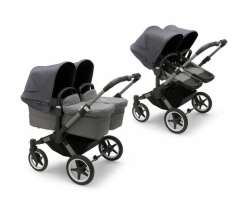 Bugaboo Donkey 5  Grey Melange Black frame Детская Коляска Трансформер 2в1 (без капюшона)