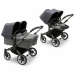 Bugaboo Donkey 5 Grey Melange Black frame Bērnu Ratiņi Transformeris 2in1 (bez jumta)