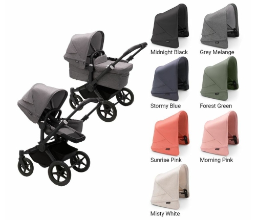 Bugaboo Donkey 5  Grey Melange Black frame Детская Коляска Трансформер 2в1 (без капюшона)