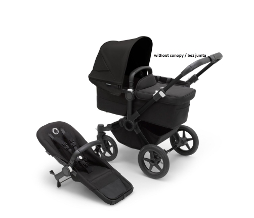 Bugaboo Donkey 5 Midnight Black Black frame Bērnu Ratiņi Transformeris 2in1 (bez jumta)