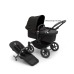 Bugaboo Donkey 5 Midnight Black Black frame Bērnu Ratiņi Transformeris 2in1 (bez jumta)