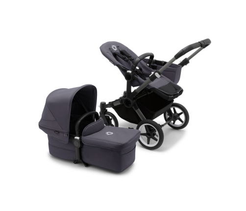 Bugaboo Donkey 5 Mono Stormy Blue Graphite frame Bērnu Ratiņi Transformeris 2in1