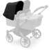 Bugaboo Donkey 5 sun canopy Midnight black Капюшон на коляску